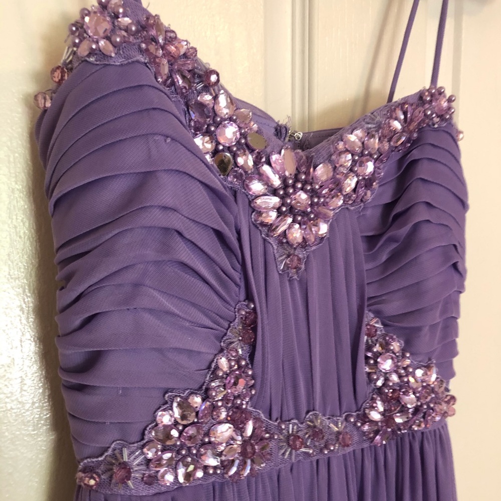Purple prom dress